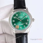 Swiss Copy Rolex Datejust 9015 Green Dial Leather Strap Watches